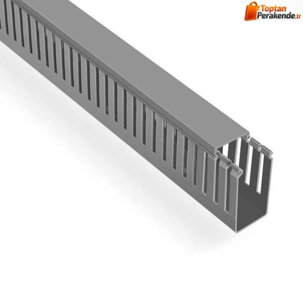 Mutlusan 40X60 Kablo Kanalı Delikli Gri 2M